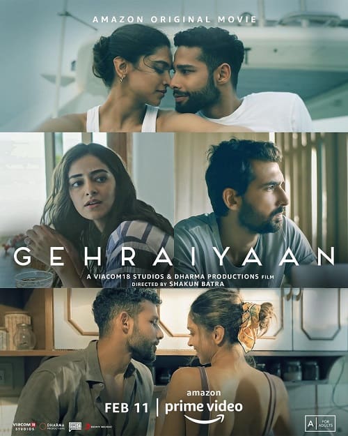 ดูหนังออนไลน์ Gehraiyaan (2022)